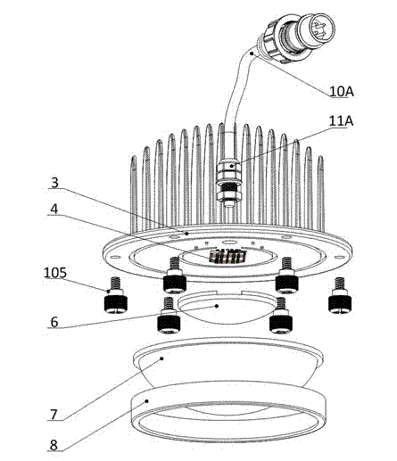 Constructive method of general LED (light-emitting diode) bulb, and LED bulb with fluorescent inner cover