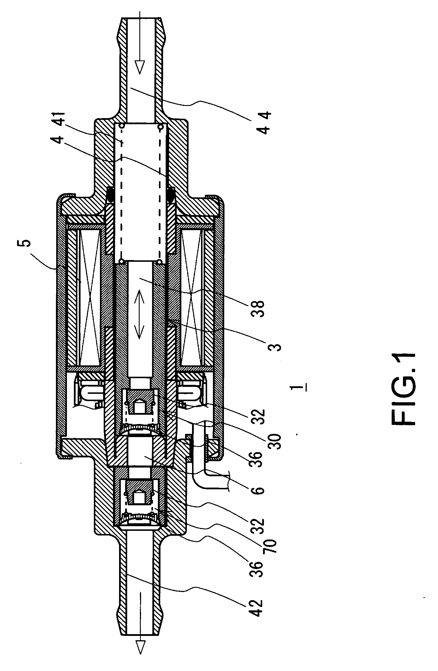 Electromagnetic fuel pump