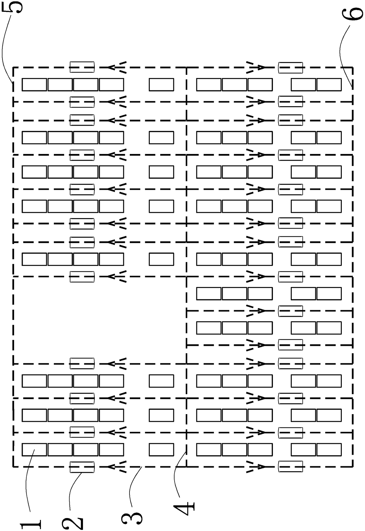 AGV system path planning method and system