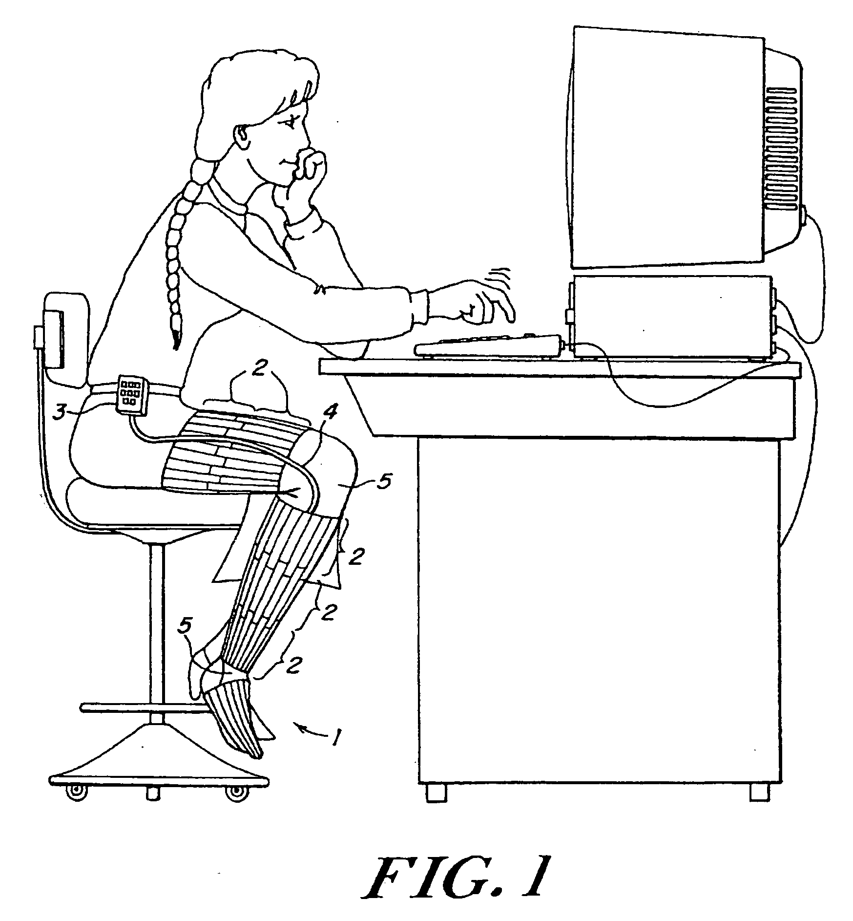 Portable ambulant pneumatic compression system