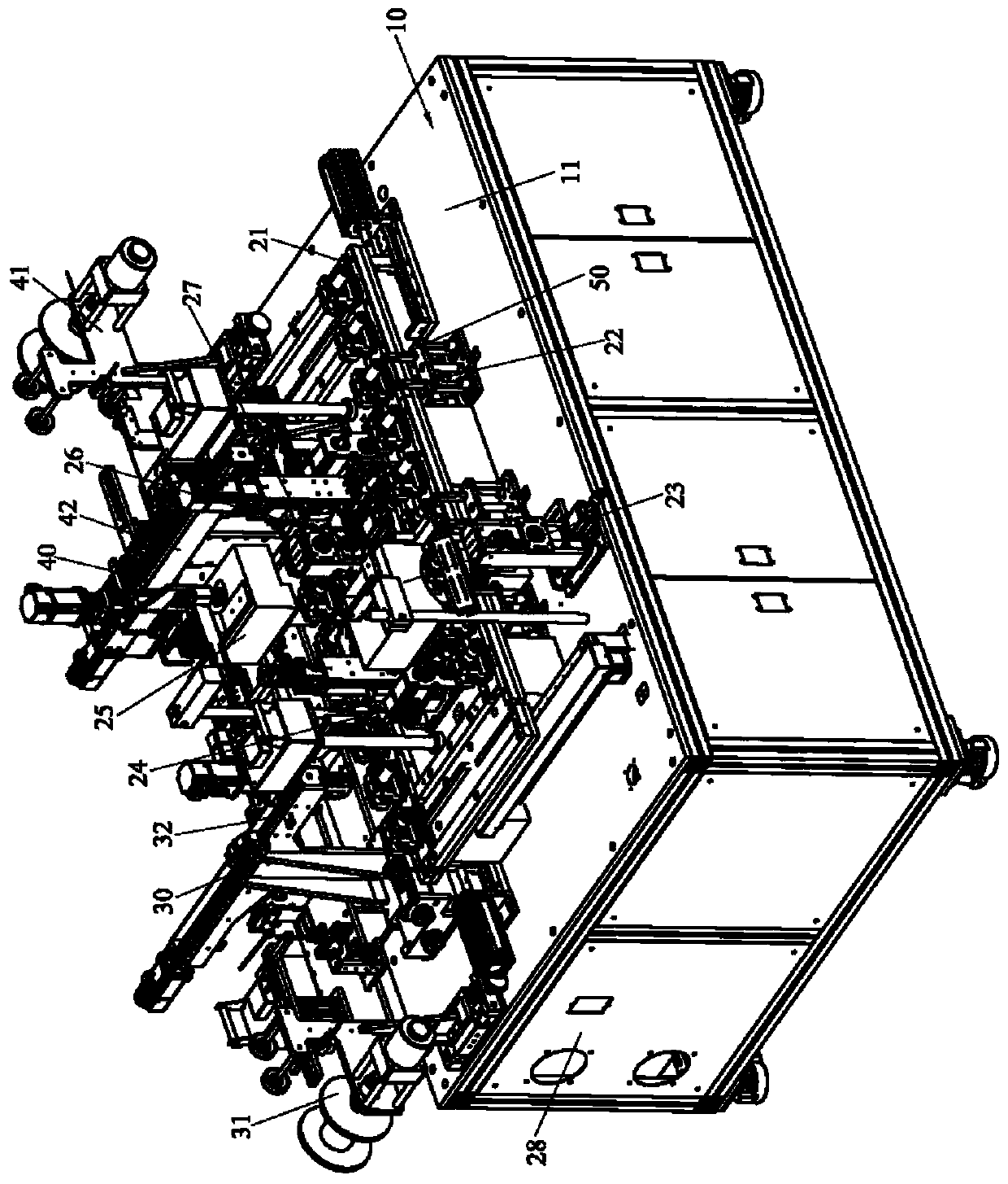 Automatic welding machine for braided wire