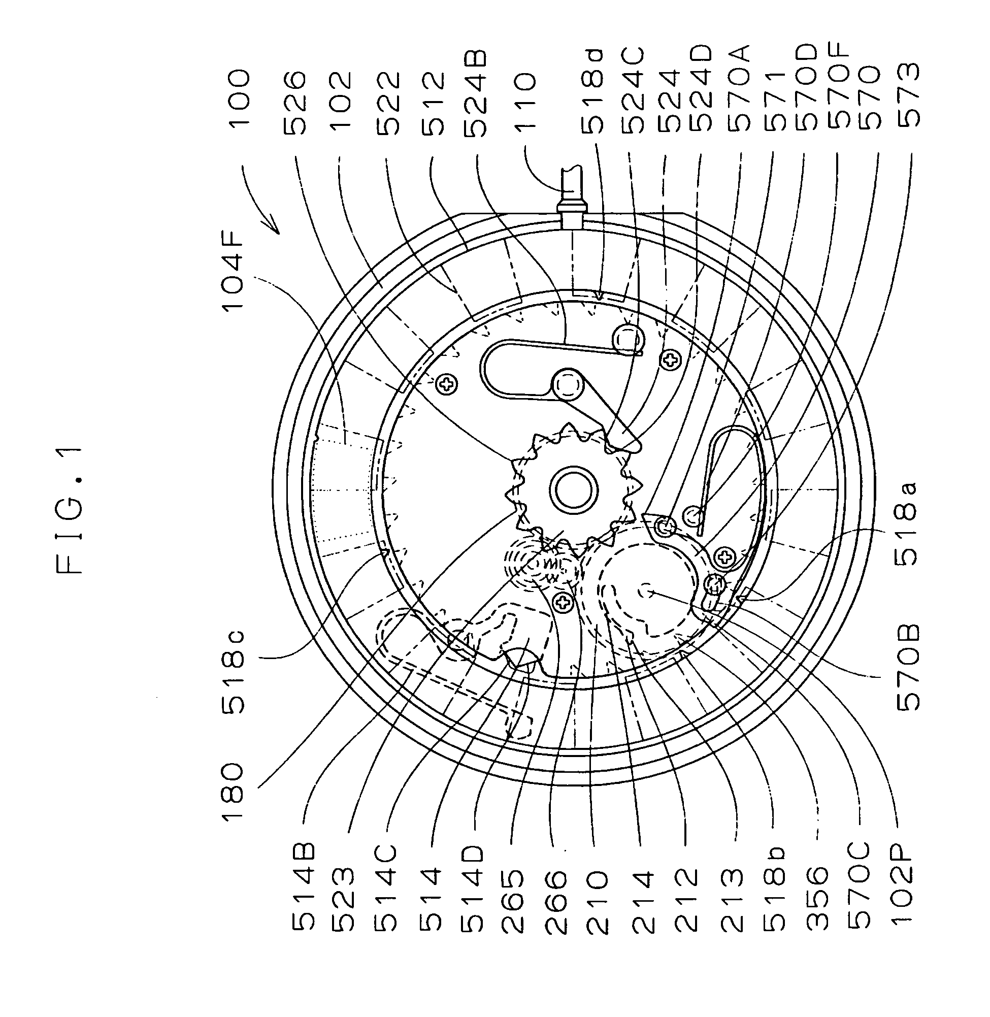 Watch with calendar mechanism having two date indicators