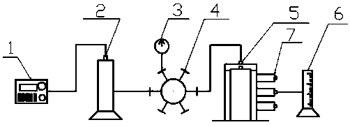 A device and method for studying the plugging law of oil well cement sheath channeling