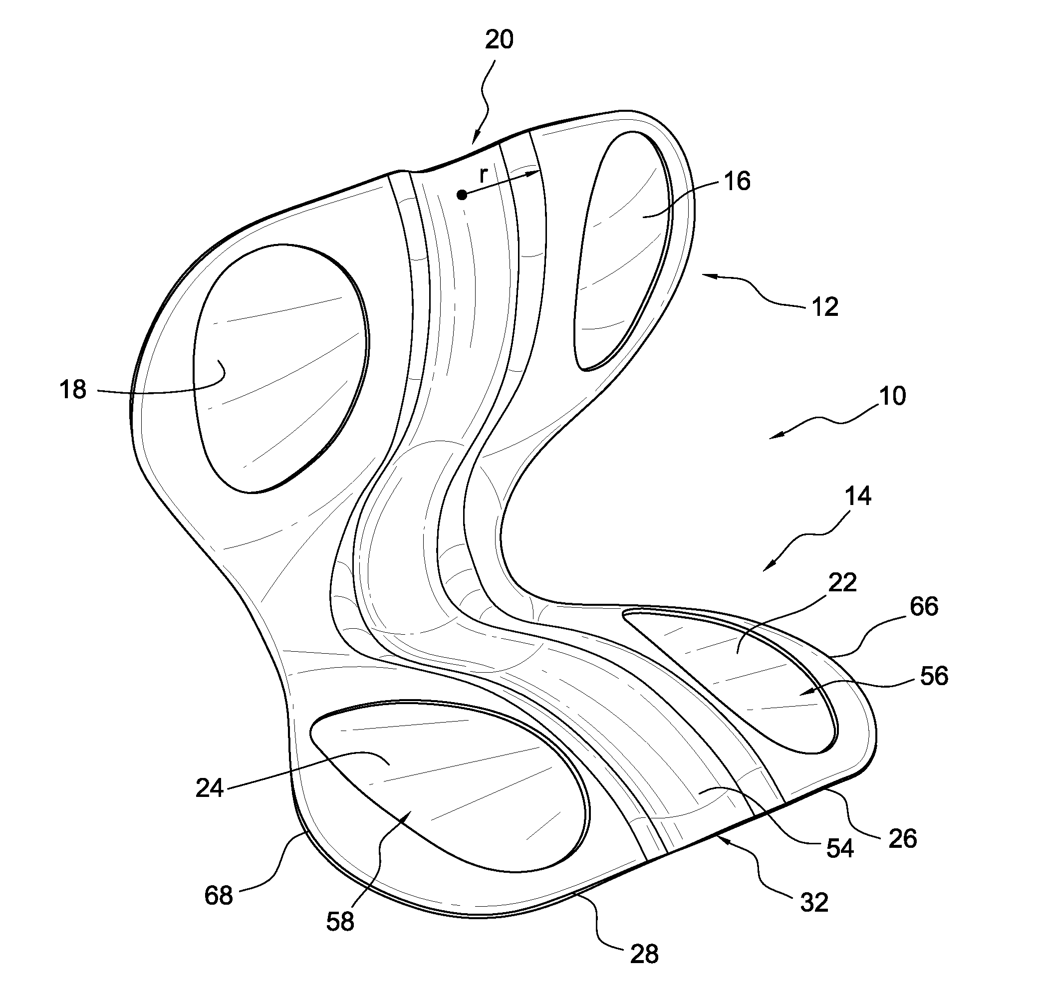 Integral coccyx and lumbar support system