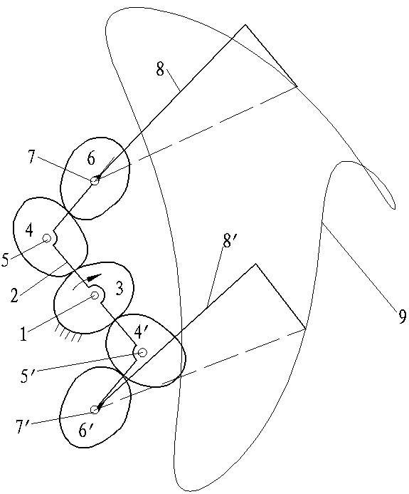 High-speed pot seedling transplanting mechanism with free second-order non-circular gear and planet system