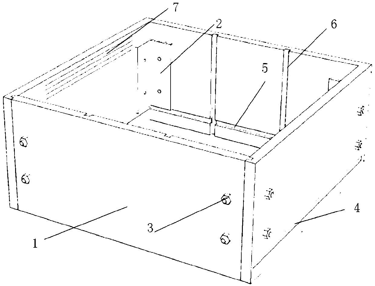 Mold-making device and method for preparing test blocks for filling mine tailings