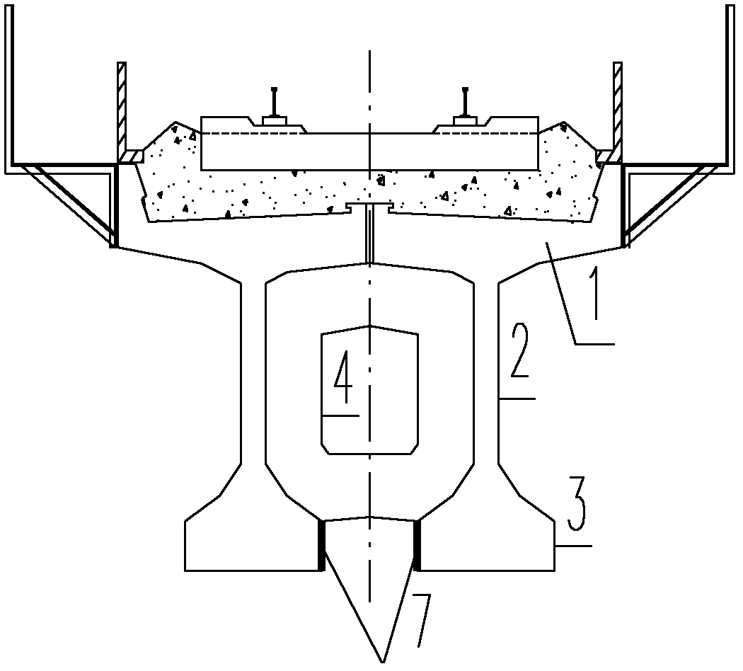 Method for reinforcing bridge structure separated steel-concrete combined truss