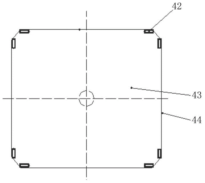 A swing type one-way wall-attached secondary air device for pulverized coal boiler and pulverized coal boiler