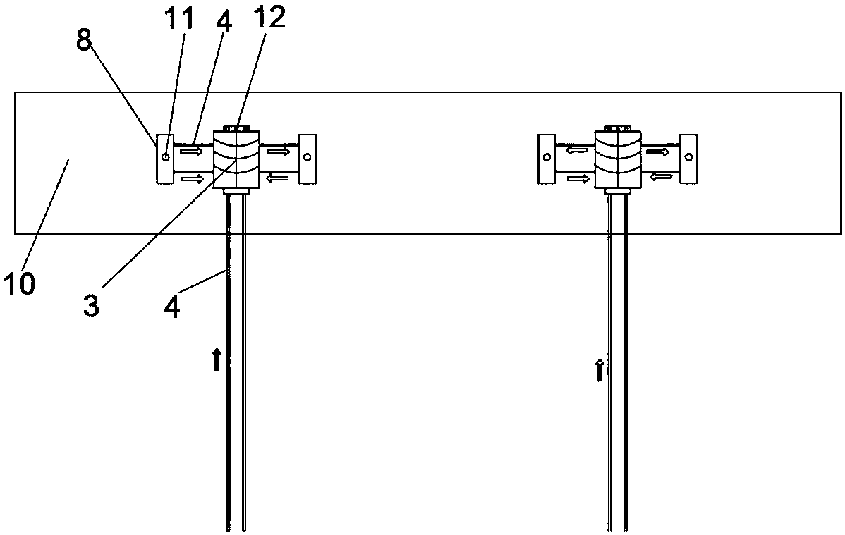 Water-pumping-type inorganic medium heat pipe snow-melting system for river-crossing bridge deck and arranging method of water-pumping-type inorganic medium heat pipe snow-melting system