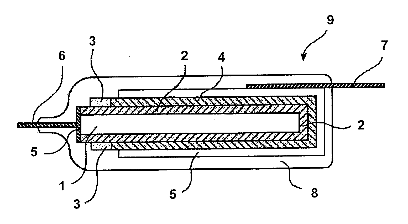 Method for production of solid electrolyte and solid electrolytic capacitor