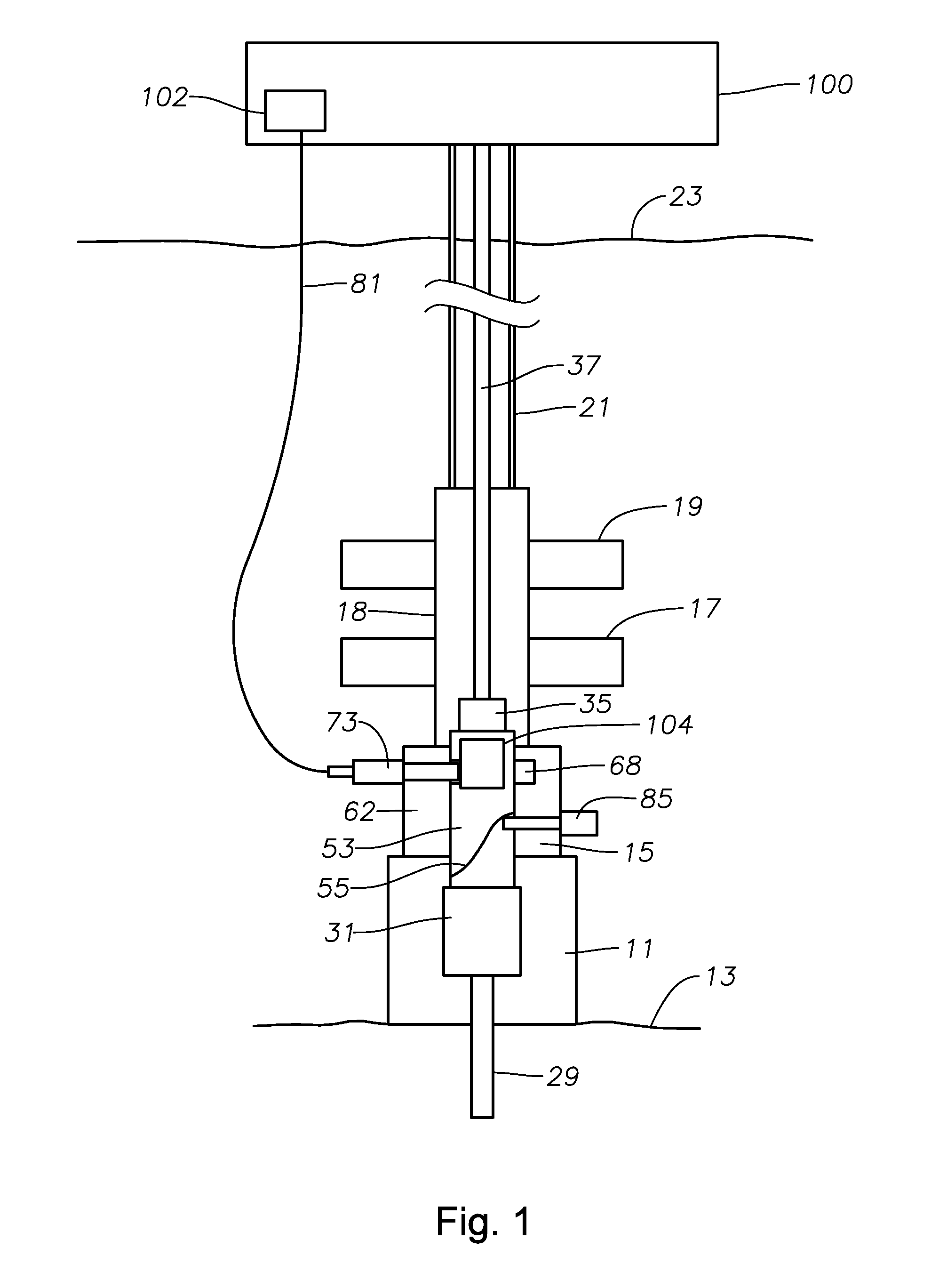 System and Method for Inductive Signal and Power Transfer from ROV to In Riser Tools