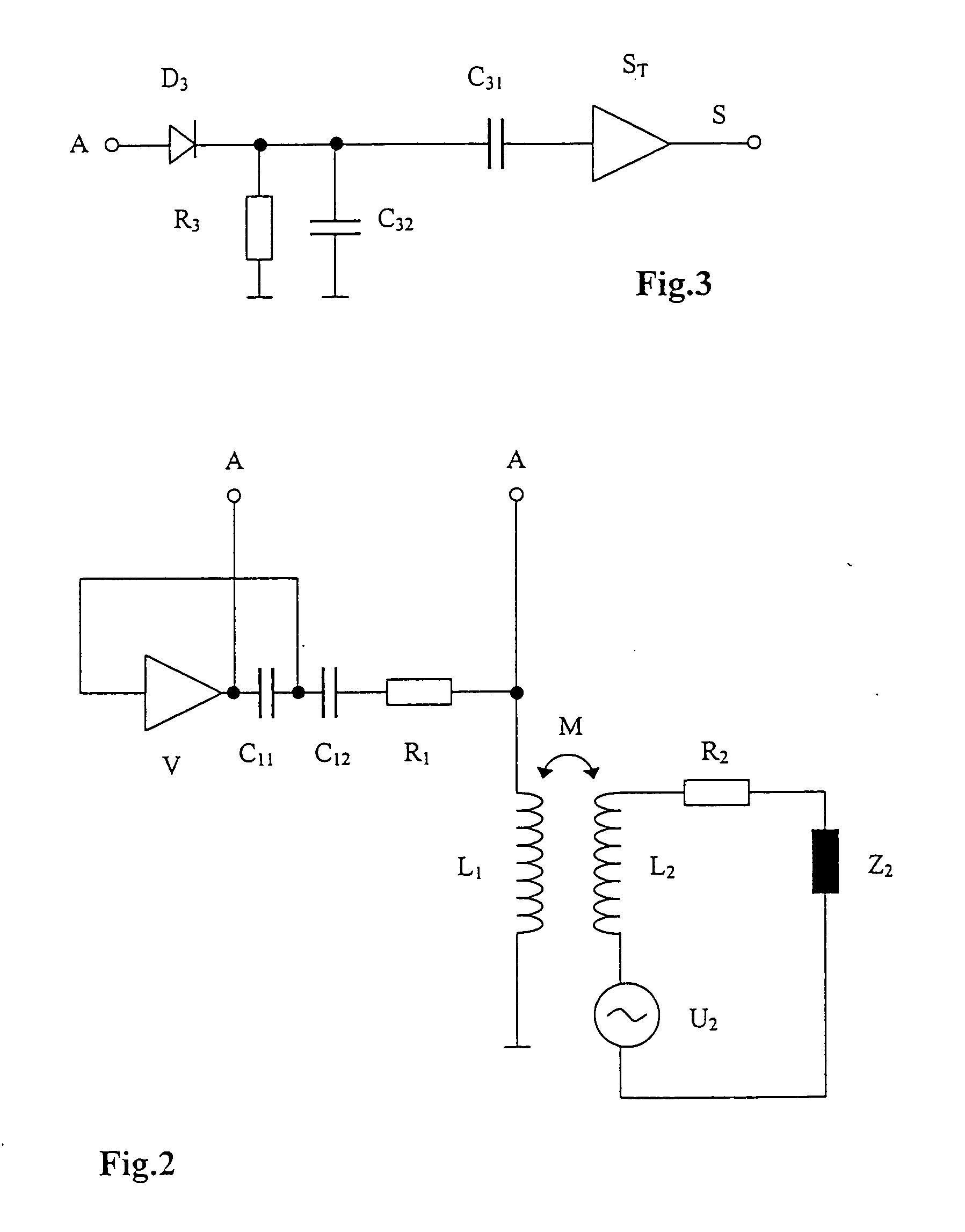 Switching device actuated by a transponder