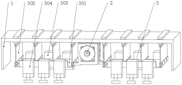 Four-eccentric-wheel drive forced oscillation device for super-finishing machining and using method