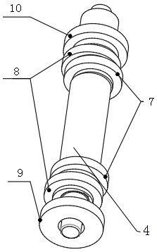 Four-eccentric-wheel drive forced oscillation device for super-finishing machining and using method