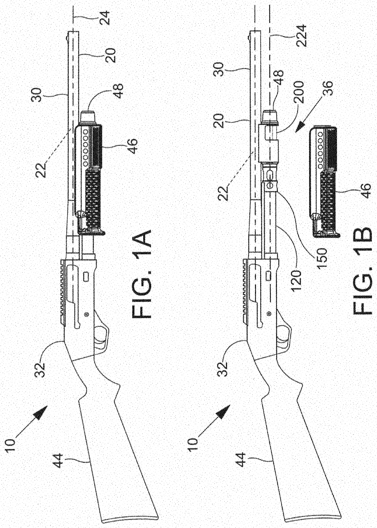 Semi-automatic shotgun and components thereof