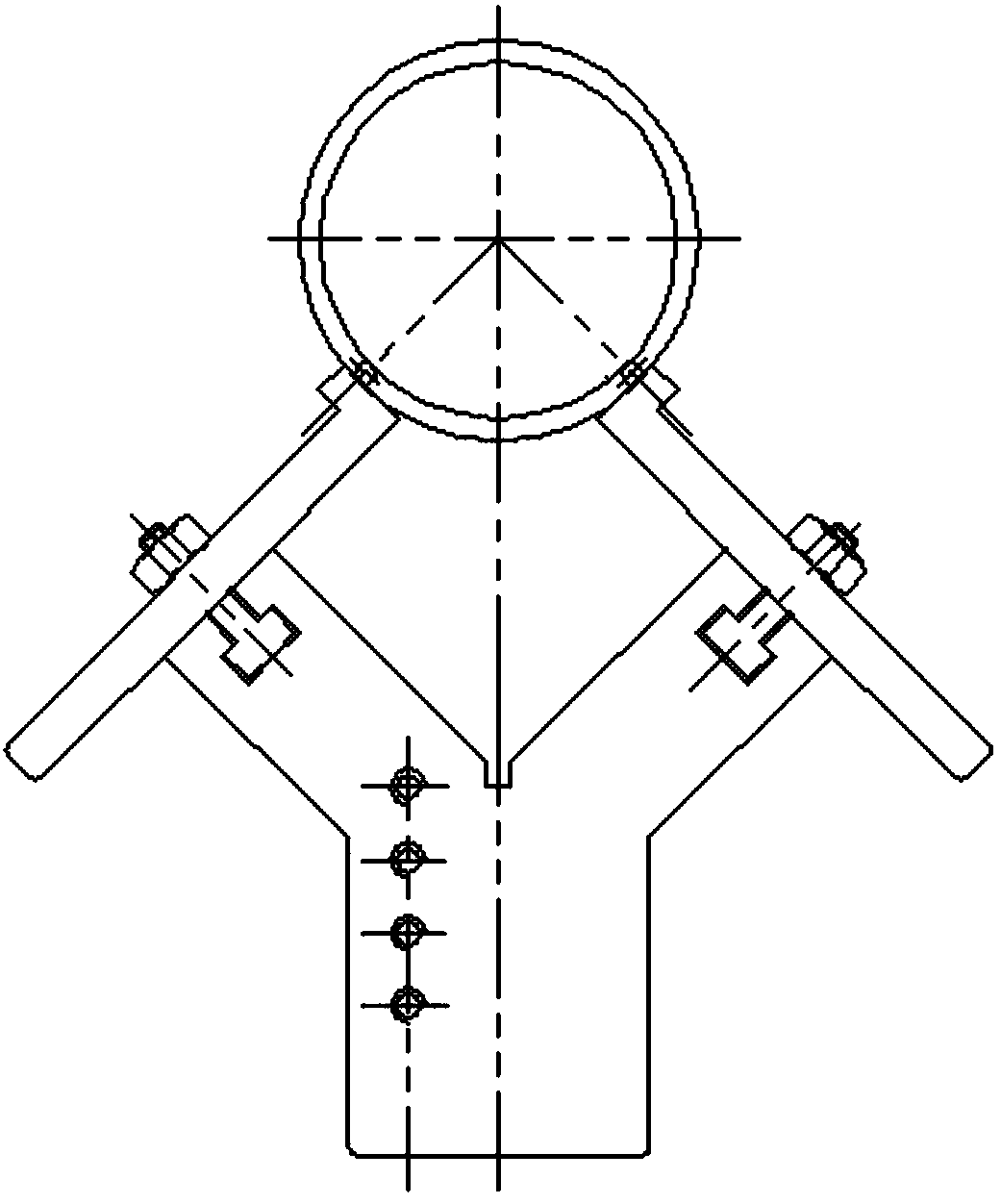 Measurement device of large roller datum surface run-out numerical value