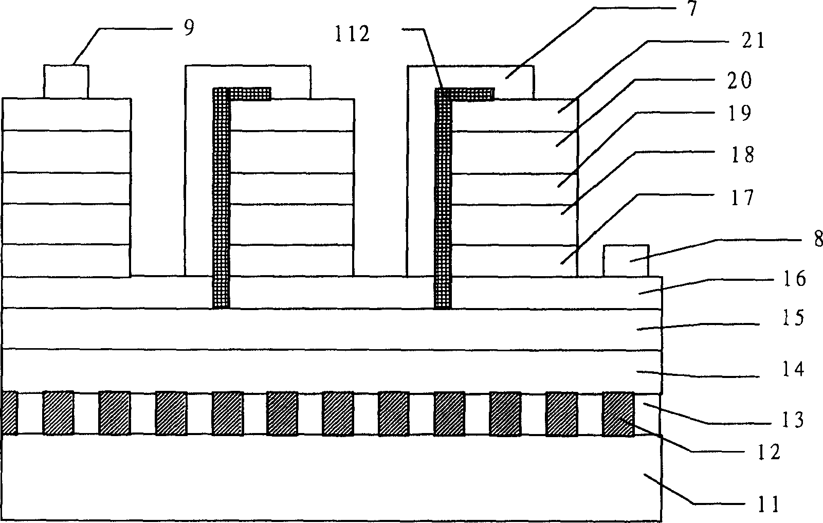 LED with hot channel bonding layer