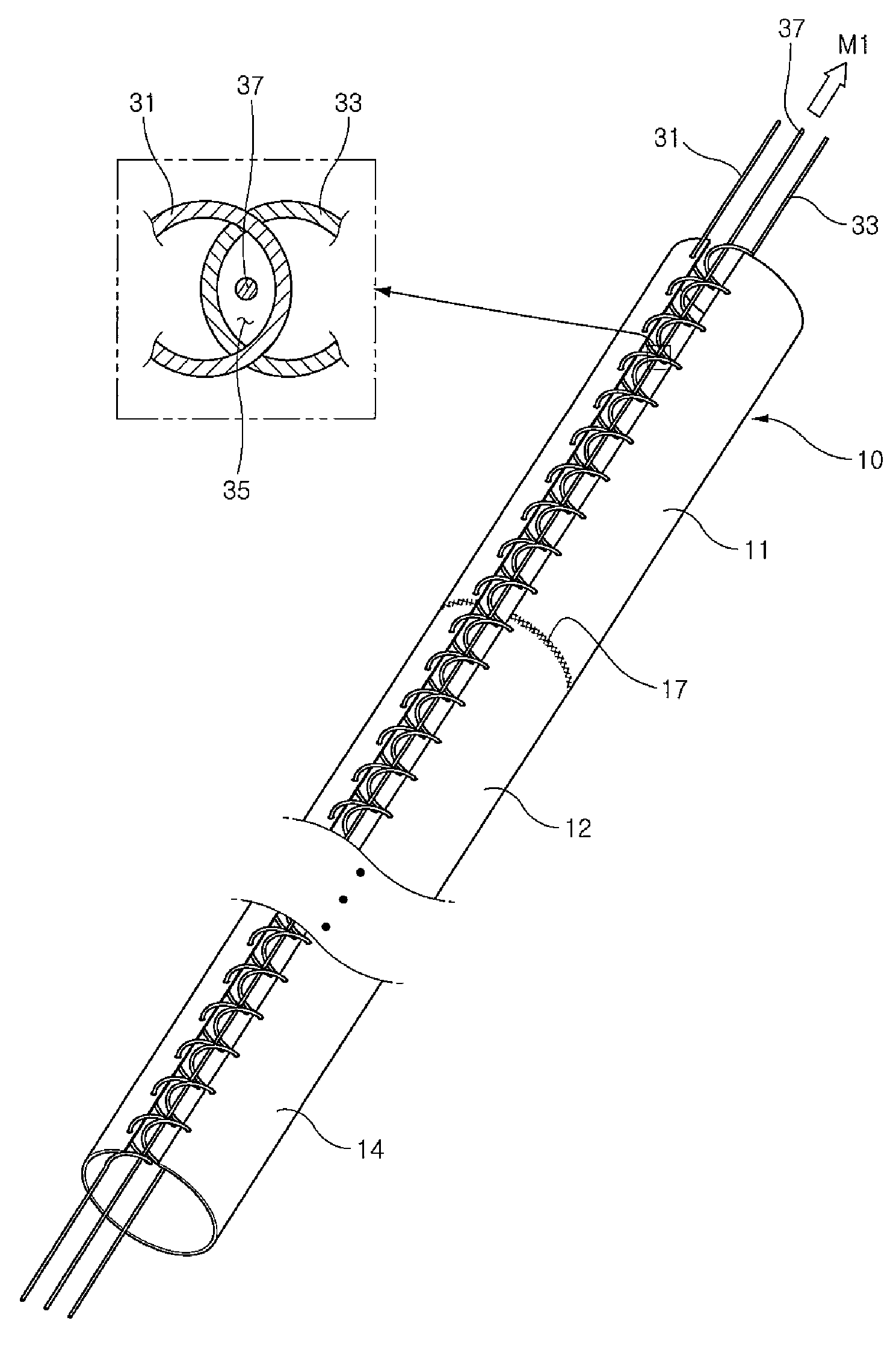 Method of assembling leather cover of steering wheel