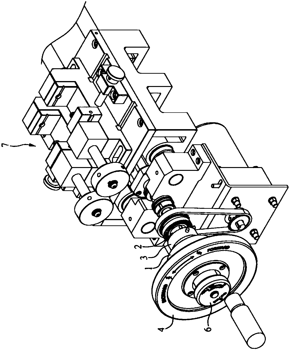 Disengaging and engaging mechanism for control grip of machine tool