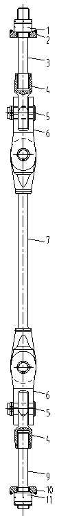 Suspender structure of high-speed railway arch bridge