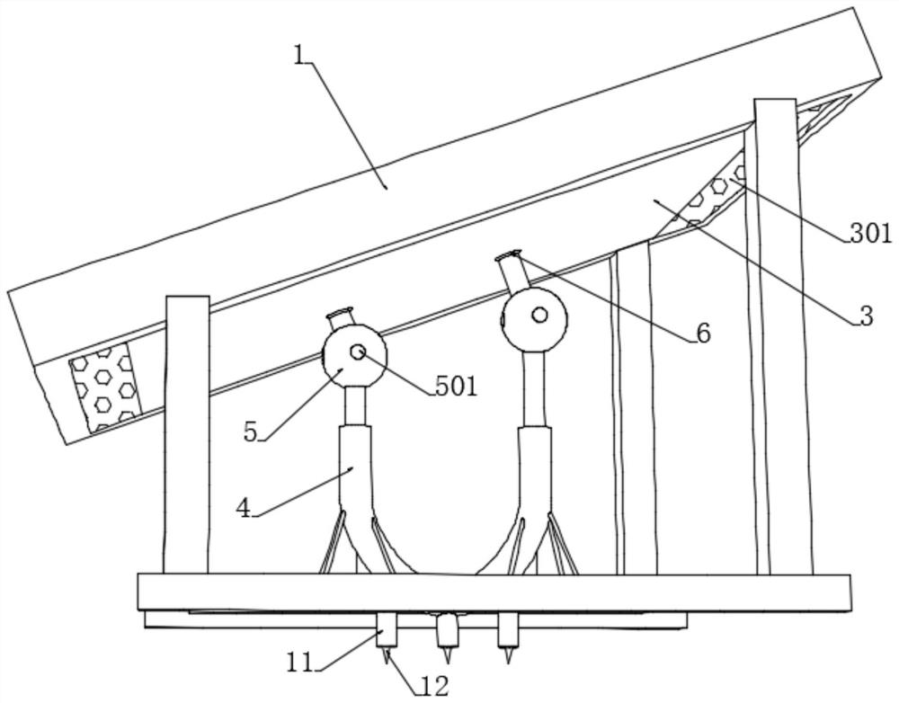 Installation structure of wind-resistant solar photovoltaic module