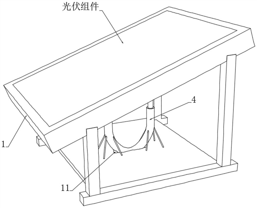 Installation structure of wind-resistant solar photovoltaic module