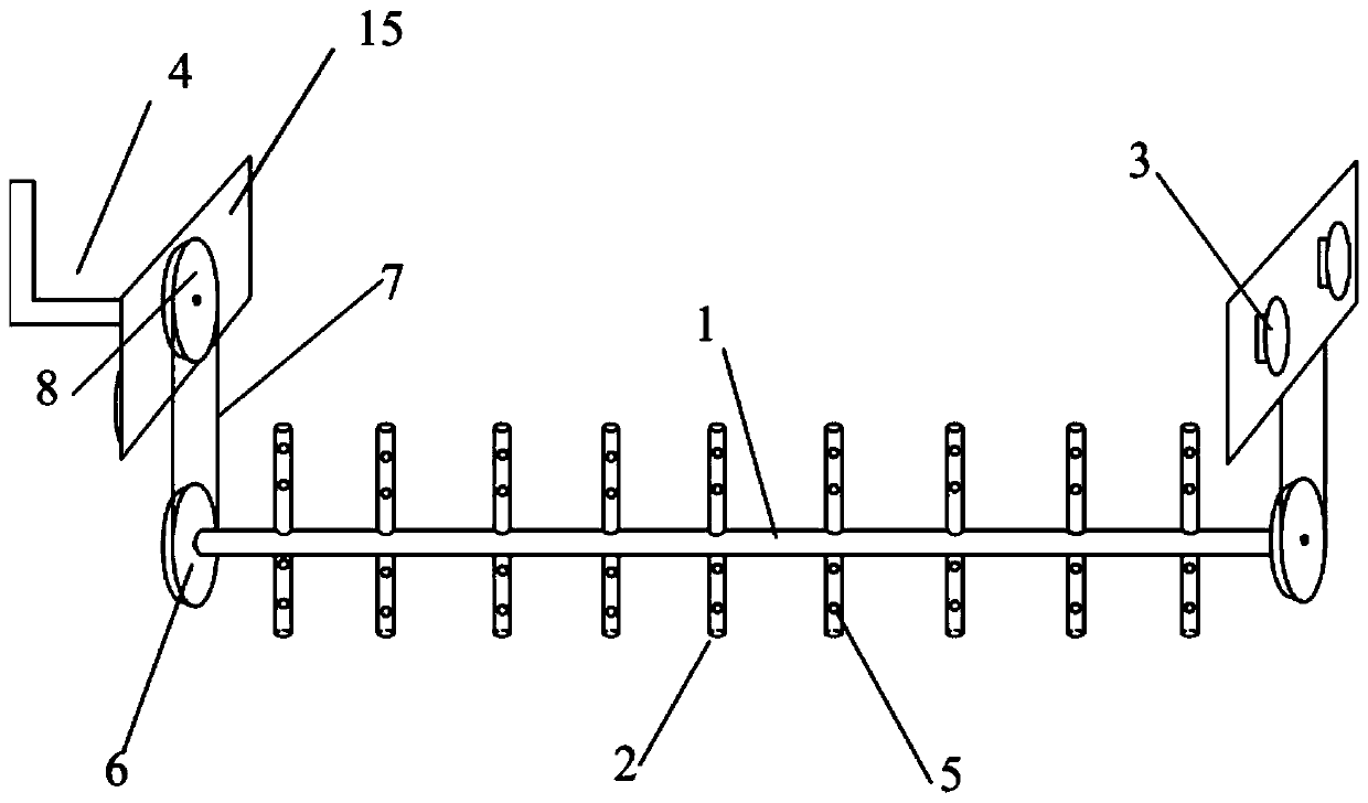 A fish farming device for improving water activity in a square fish tank