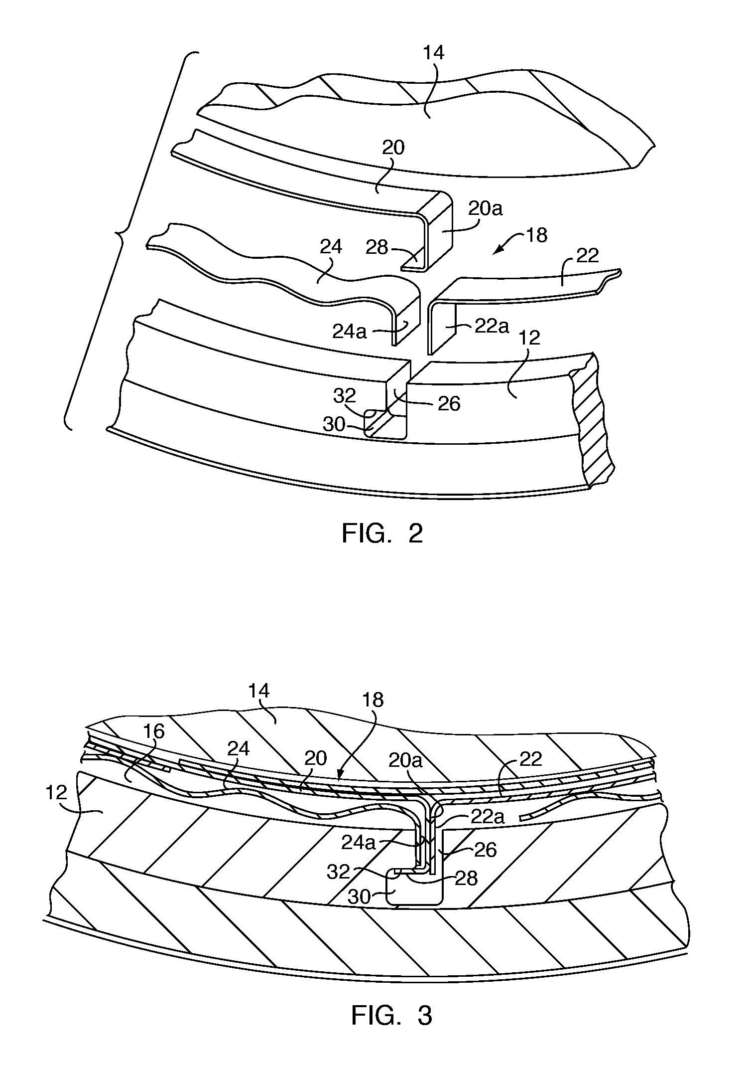 Restrained, reverse multi-pad bearing assembly