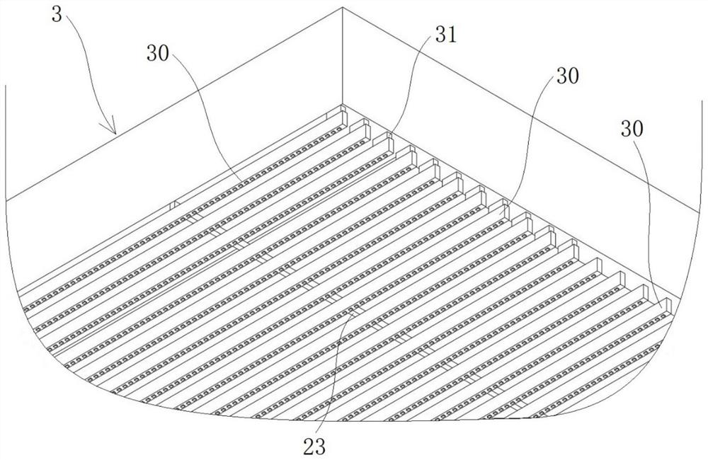 Sky curtain roof structure of building