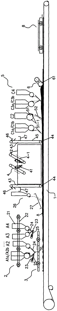 A kind of ceramic powder molding distribution method and its distribution equipment