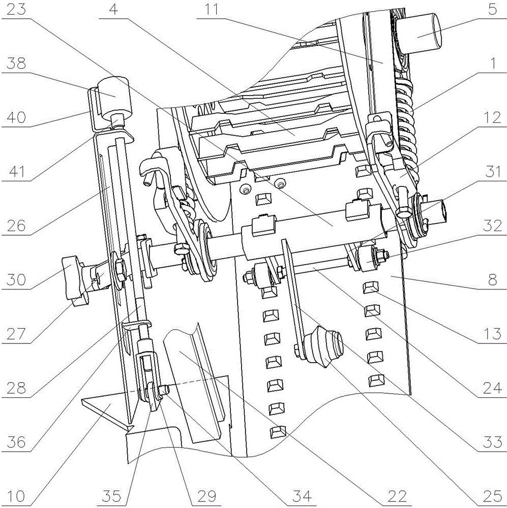 Intelligent amplitude fine-adjusting and seeding unit of potato seeder