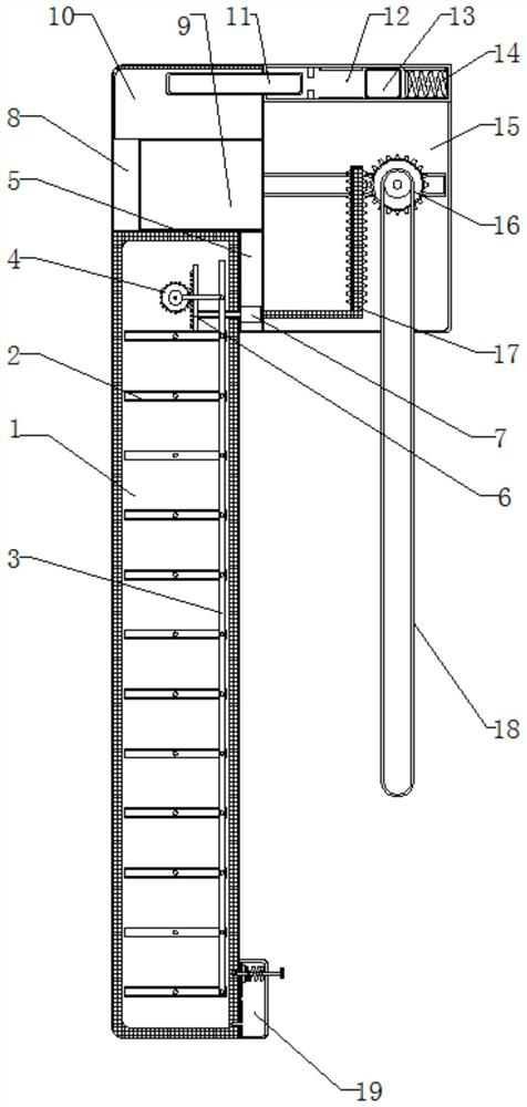 A semi-automatic device for automatically controlling the switch of the venetian blind according to the outdoor temperature