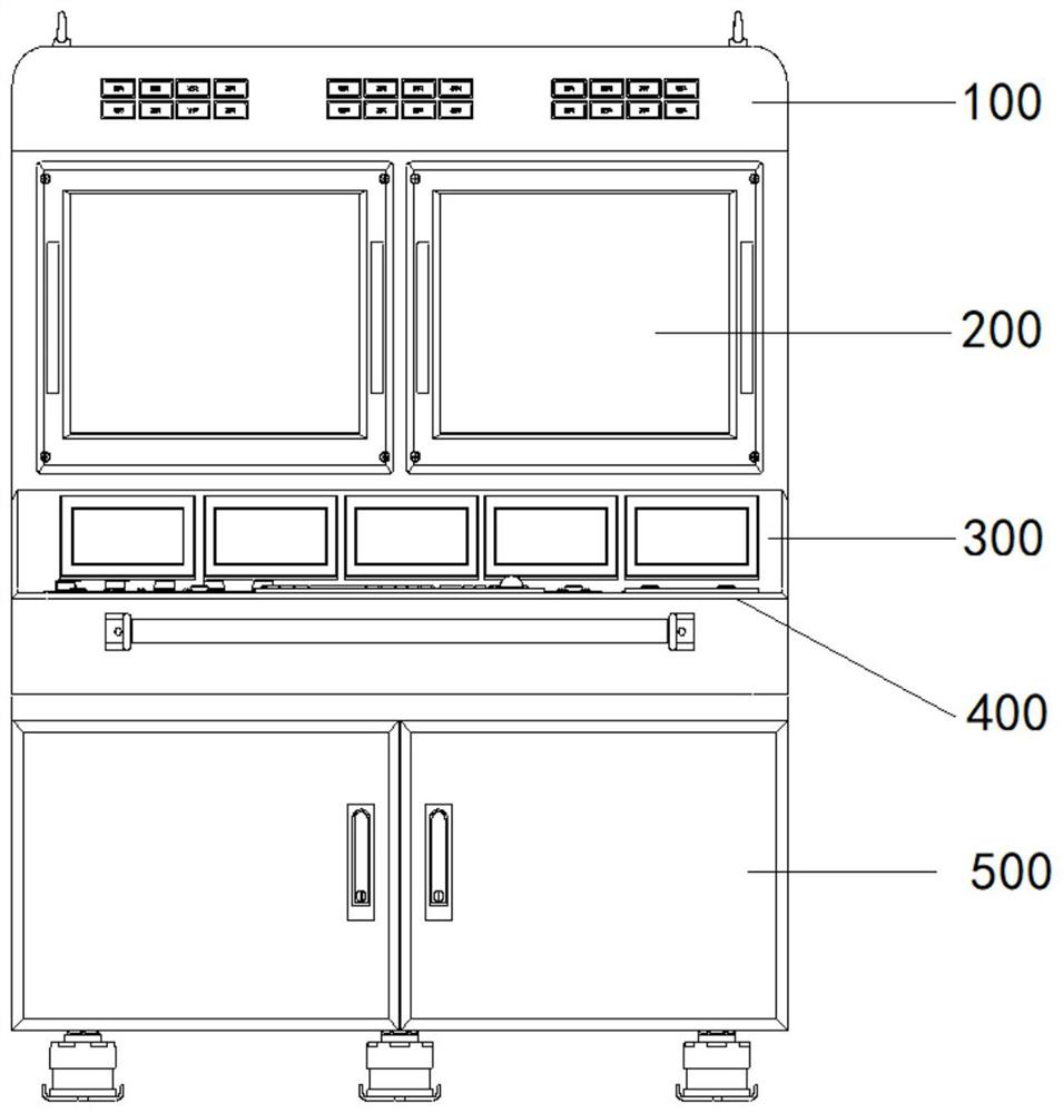 Ship centralized console simulation design system and design method