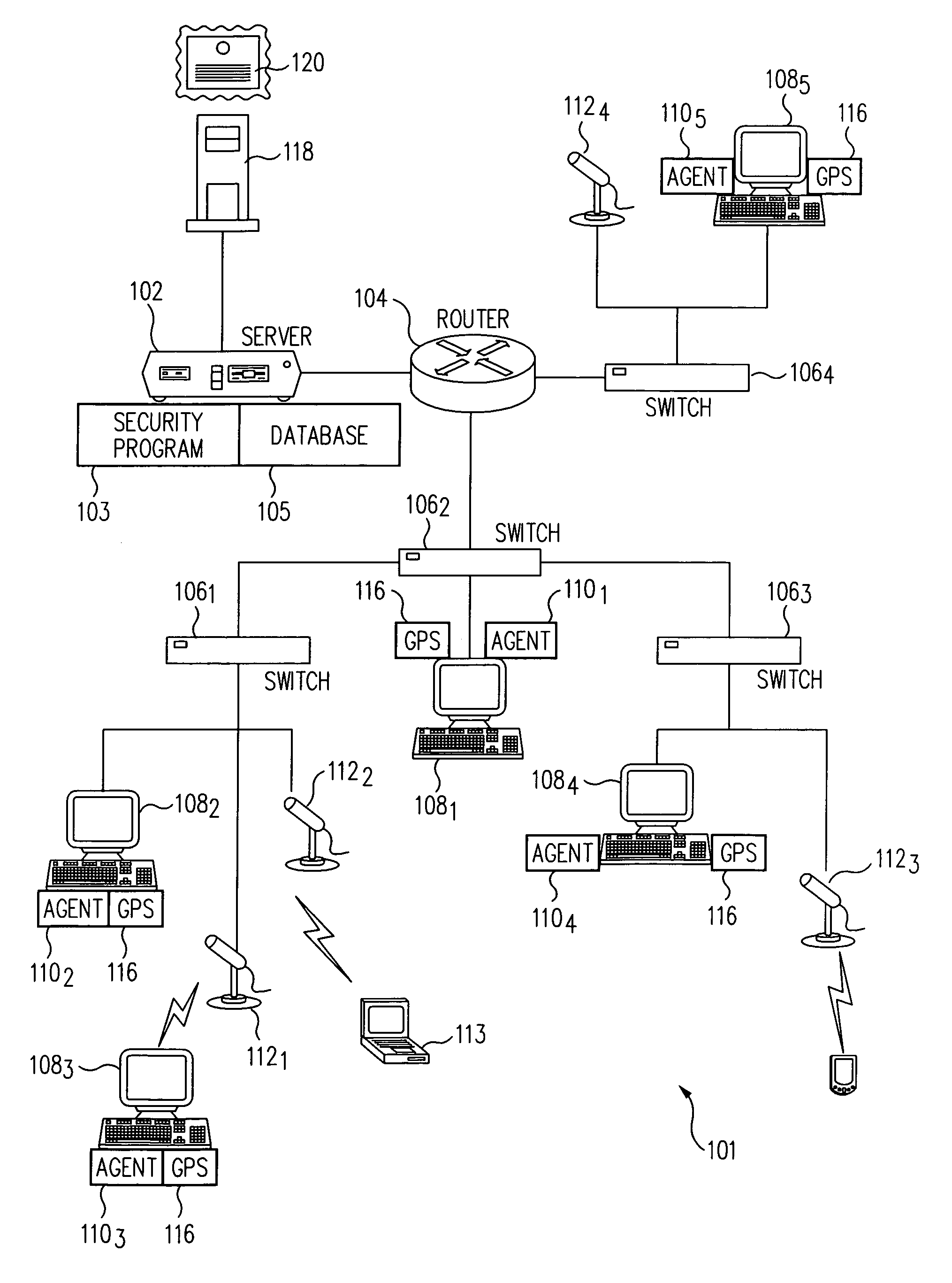 Distributed network monitoring system and method