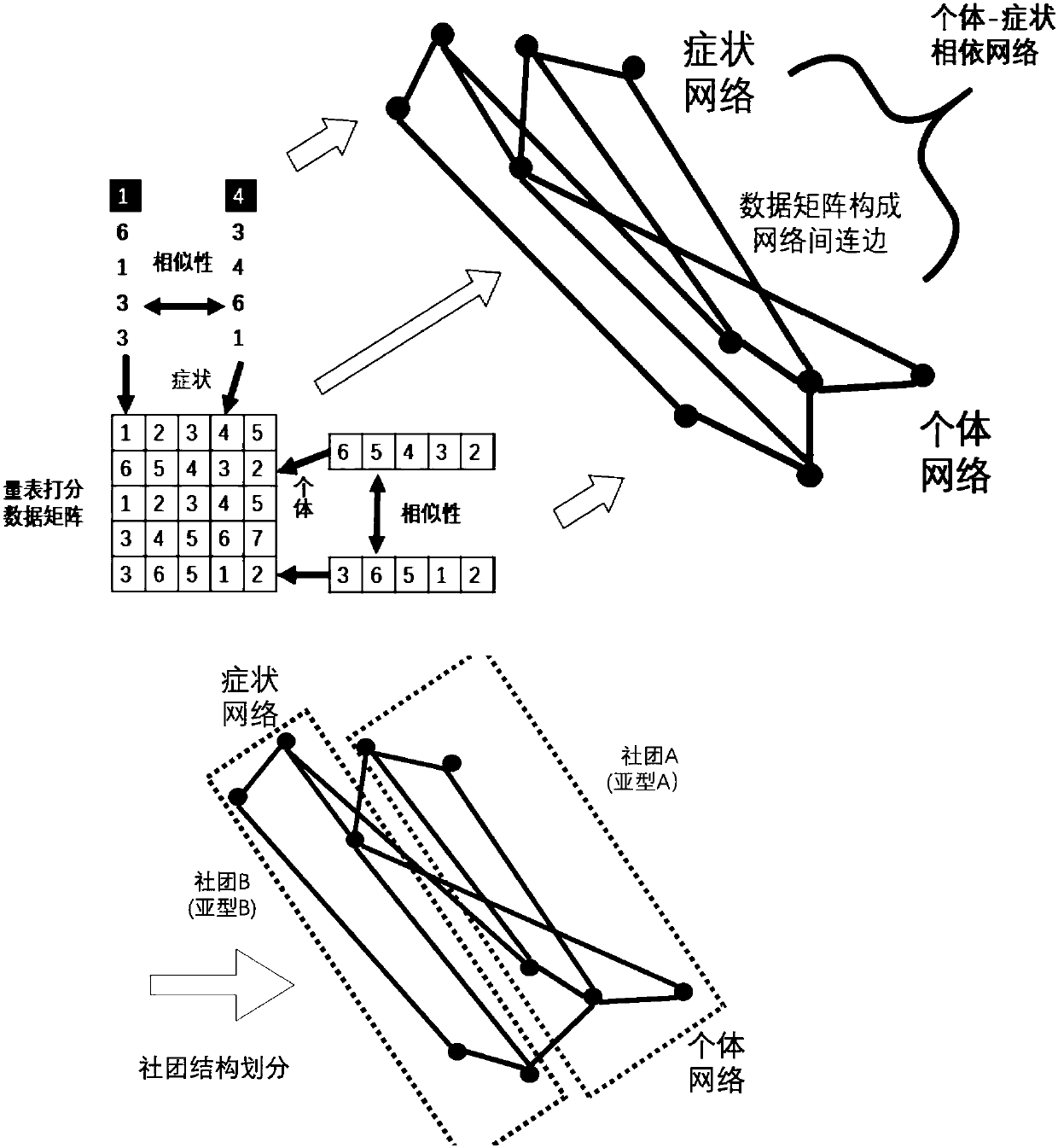 Spirit inhibition medicine recommendation method and system based on mental disorder subtype classification