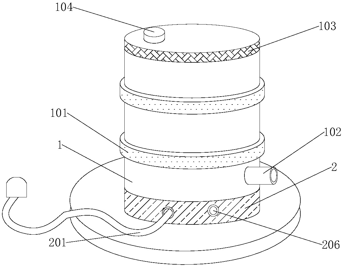 Lubricating oil environmental protection barrel with bottom capable of being heated