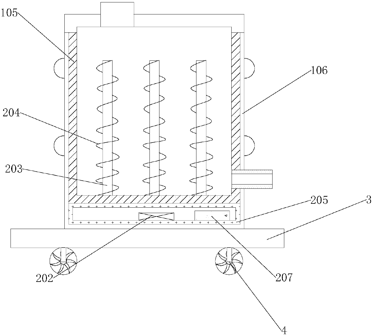 Lubricating oil environmental protection barrel with bottom capable of being heated