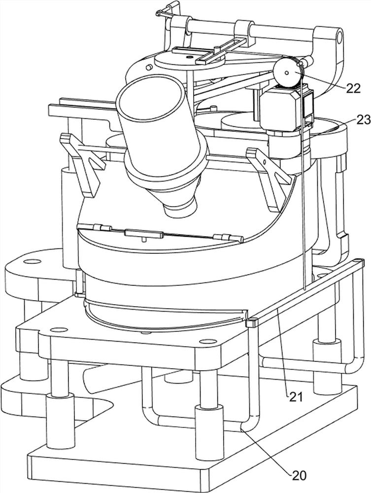 Auxiliary mulling device for improving water resistance of polyurethane material