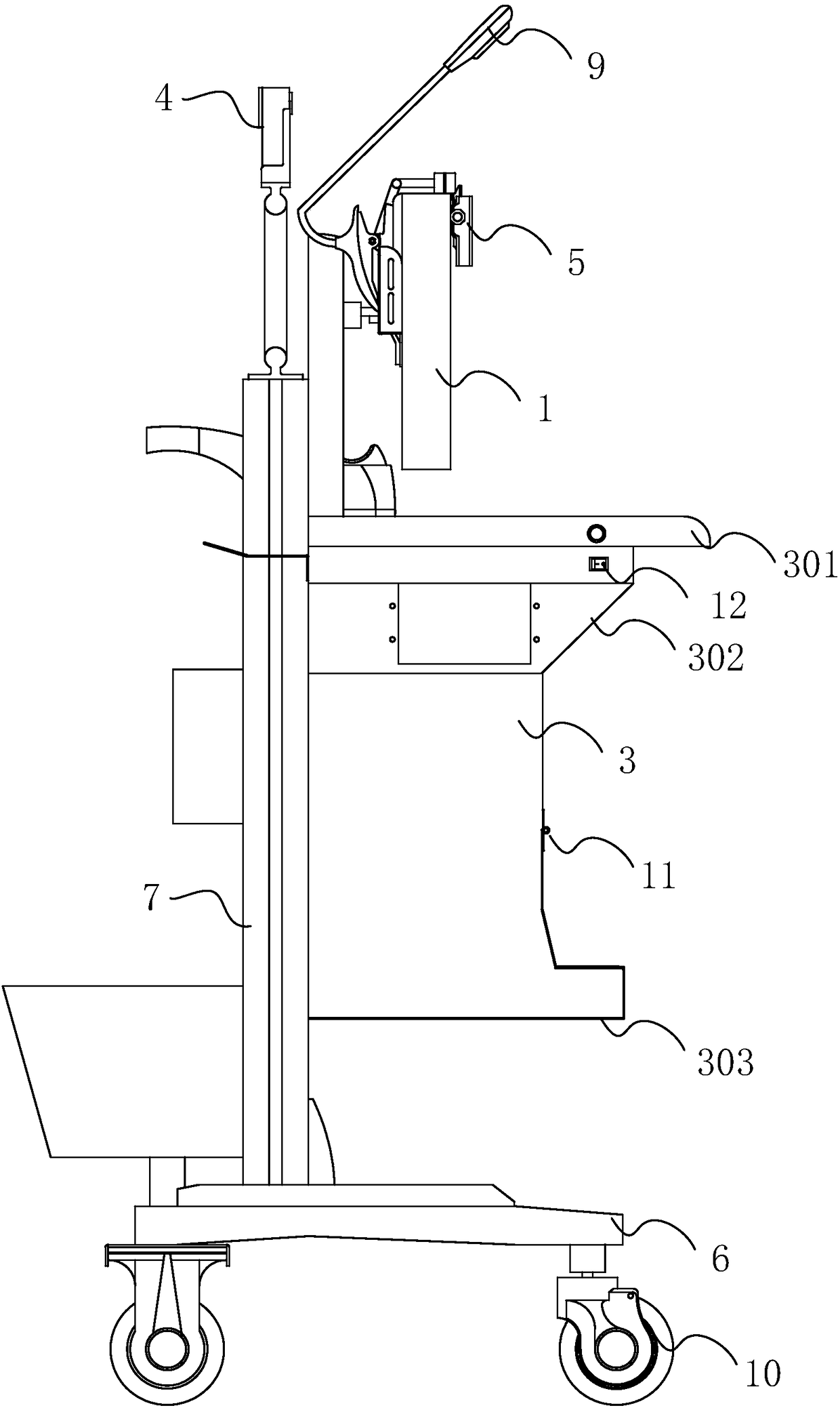 Integrated movable workbench based on inspection and quarantine big data