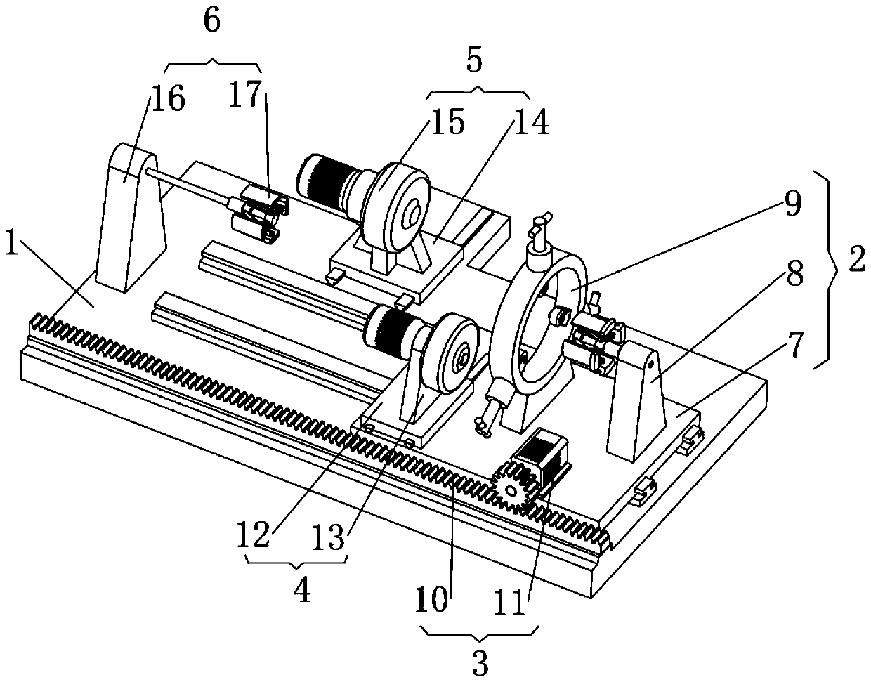 Mechanical part grinding fixing device