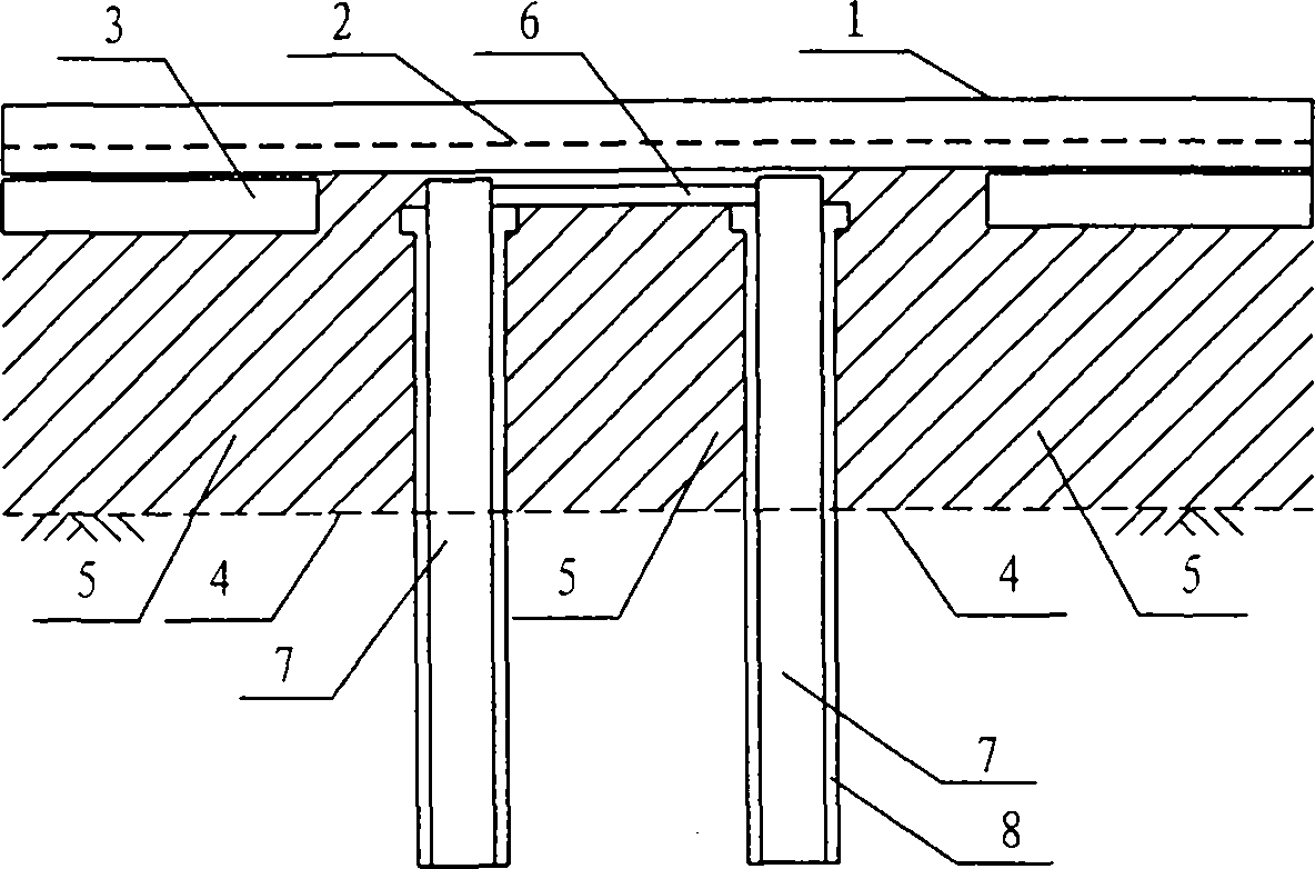 Overhead method for existing railway in area with soft foundation and high water level