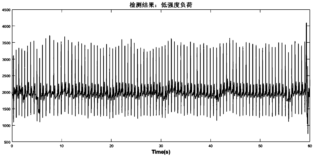 Wearable motion load detection device and method based on dynamic ECG