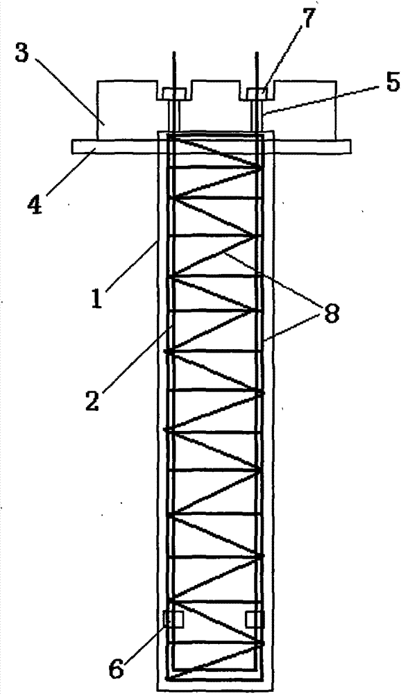 Underground space building pile body construction method of and underground space building structure