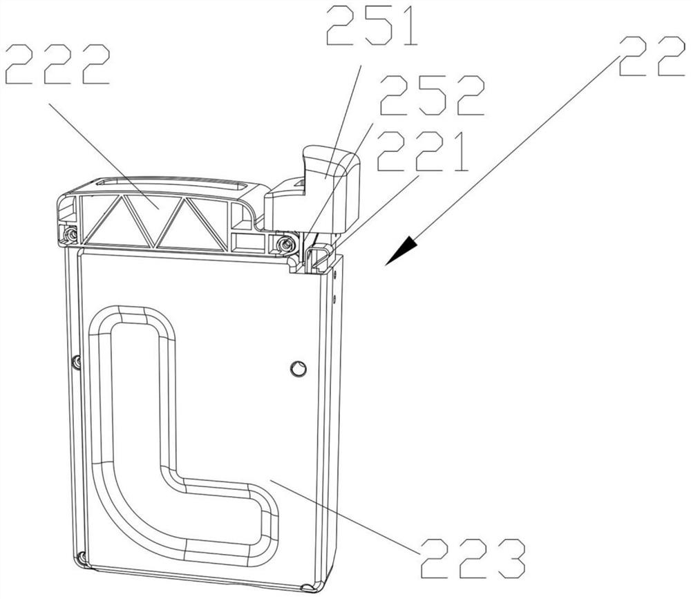 A battery structure and a transport vehicle equipped with the battery