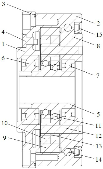 High-efficiency cycloidal-pin wheel speed reducer with sensor