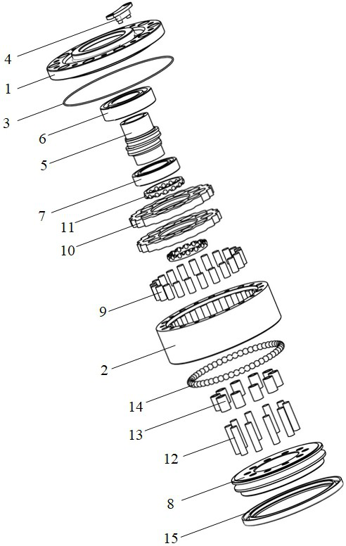 High-efficiency cycloidal-pin wheel speed reducer with sensor