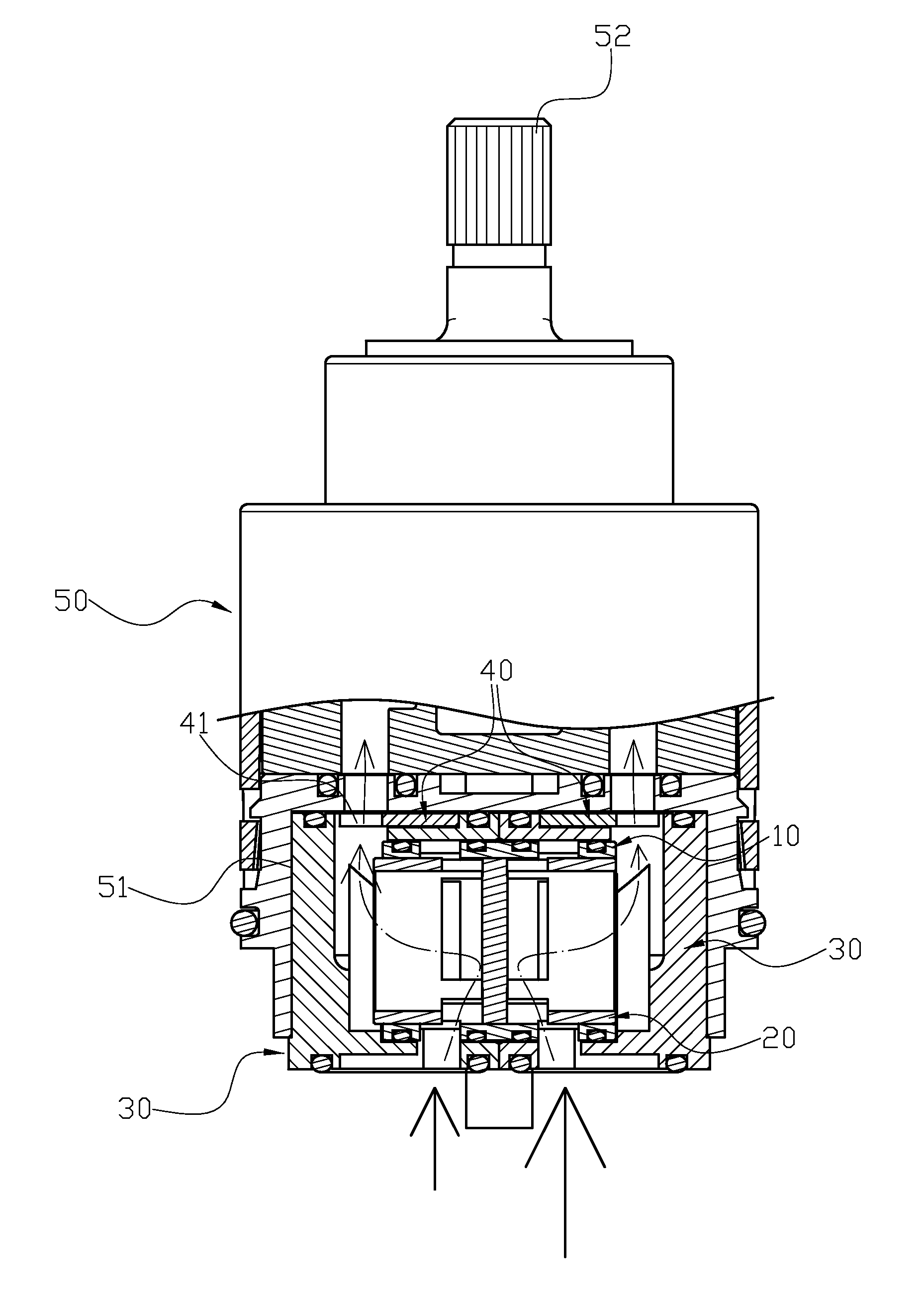 Balancing control valve for faucet