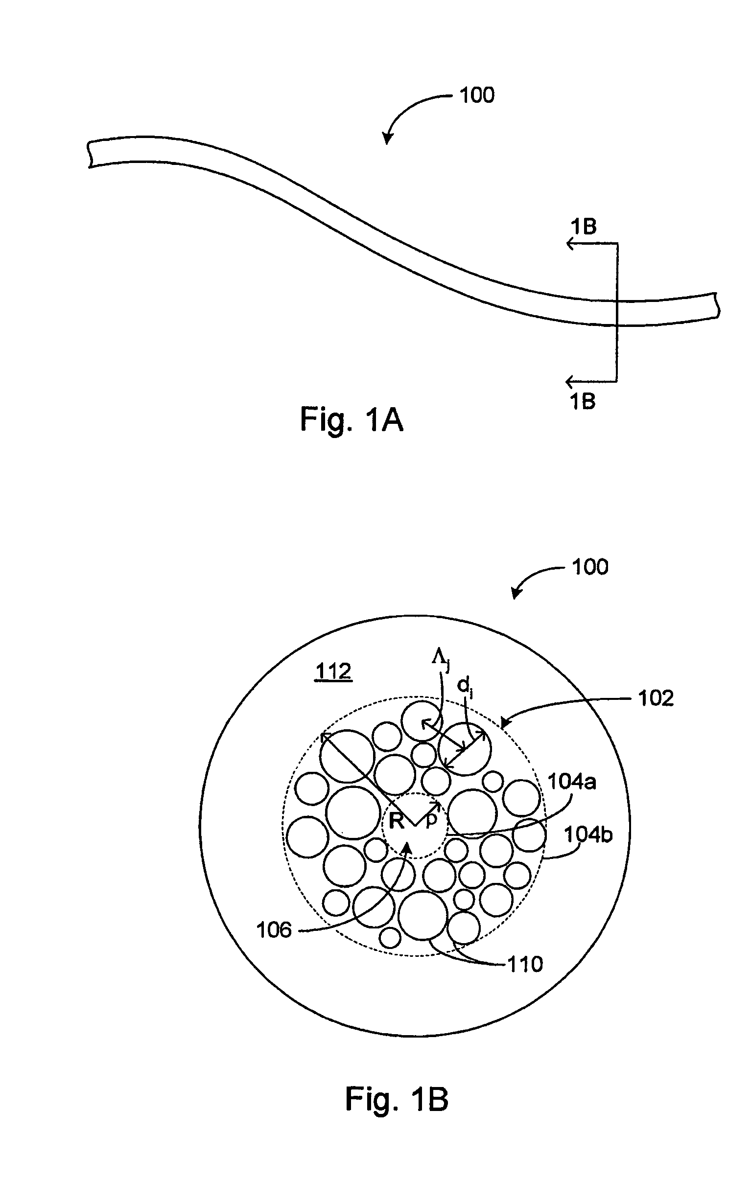 Large core holey fibers