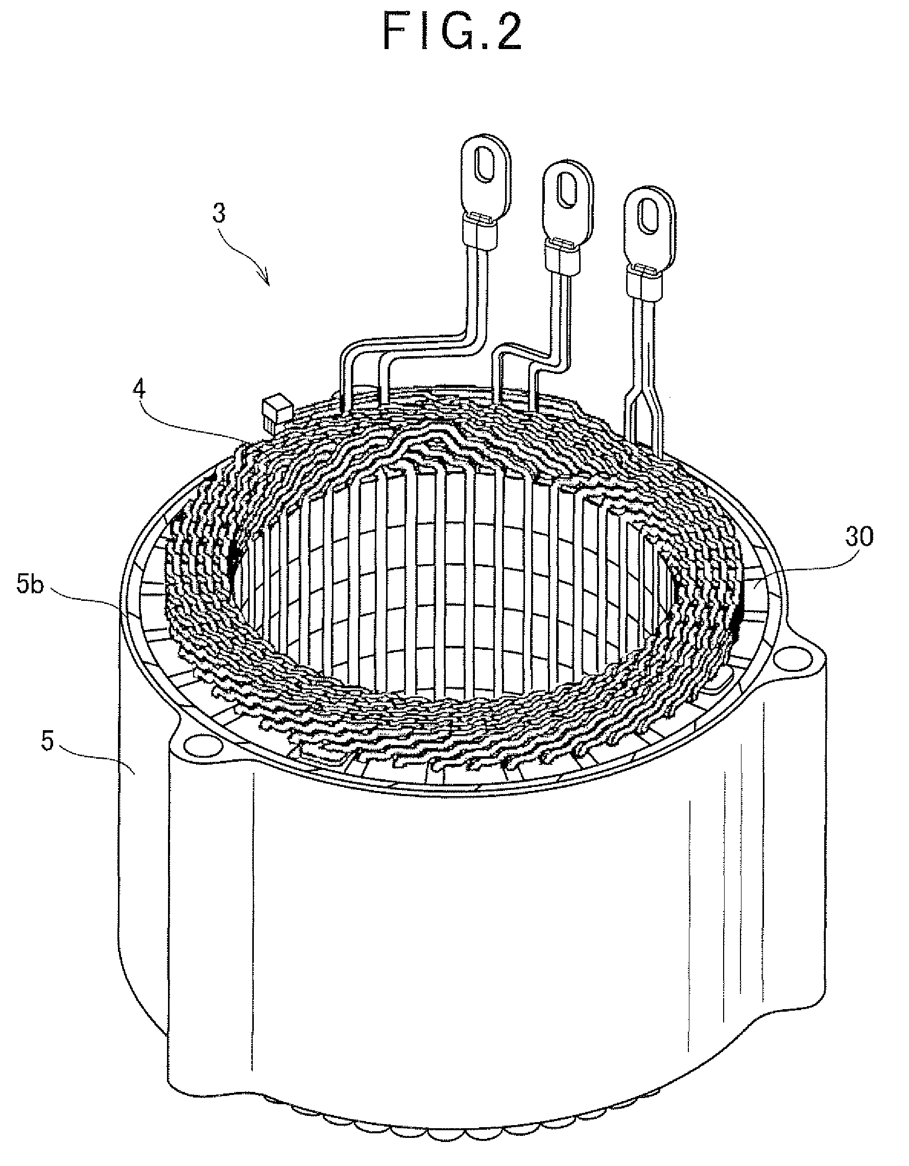 Stator of electric rotating machine