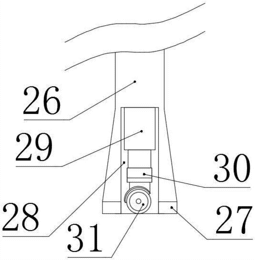 Concrete slurry stirring and processing device for bridge construction